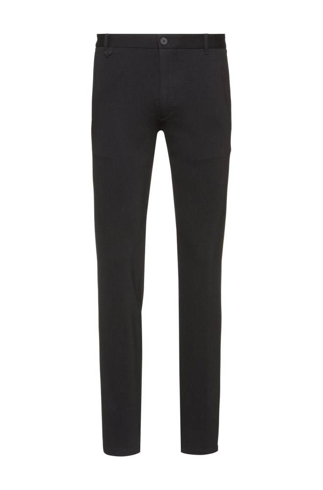 Hugo Boss Extra-slim-fit trousers Svarte | HzO6cRNE