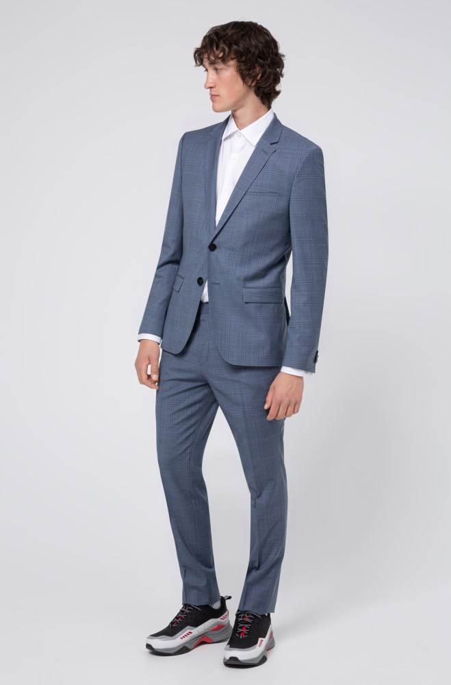 Hugo Boss Extra-slim-fit trousers Turkis | RnLLg7L3