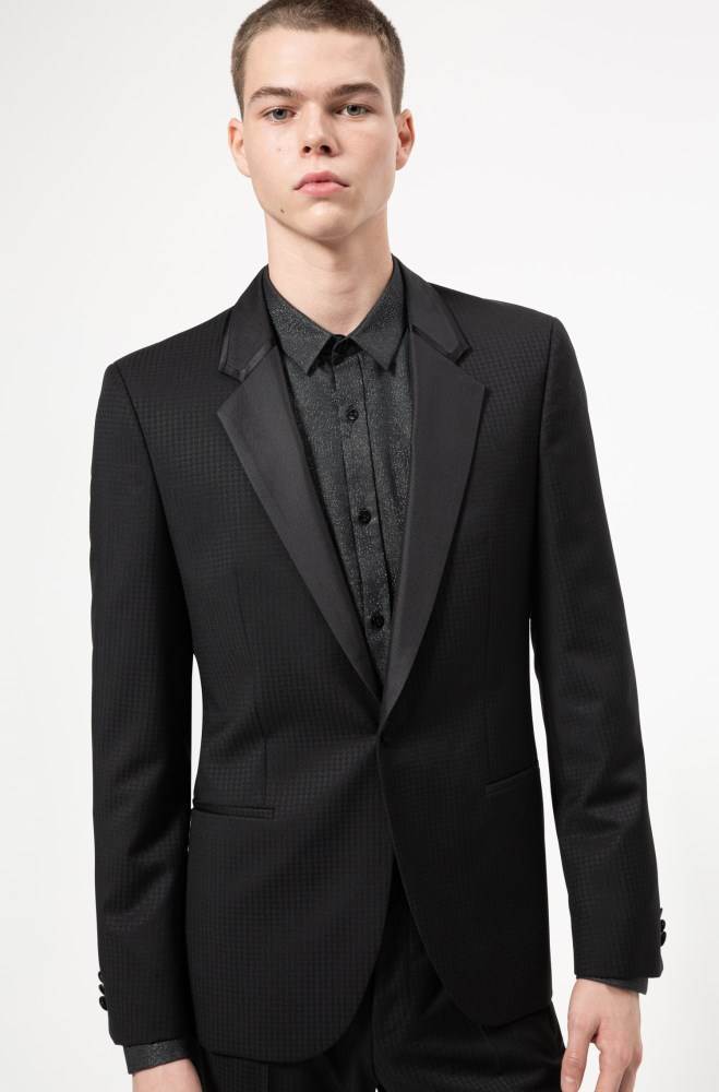 Hugo Boss Extra-slim-fit tuxedo Svarte | Ke4M7Hs4