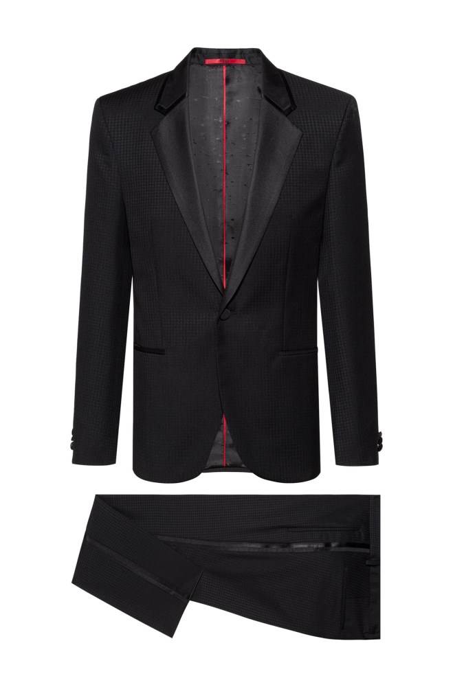 Hugo Boss Extra-slim-fit tuxedo Svarte | Ke4M7Hs4