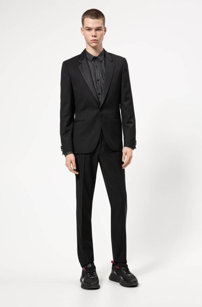 Hugo Boss Extra-slim-fit tuxedo Svarte | Ke4M7Hs4