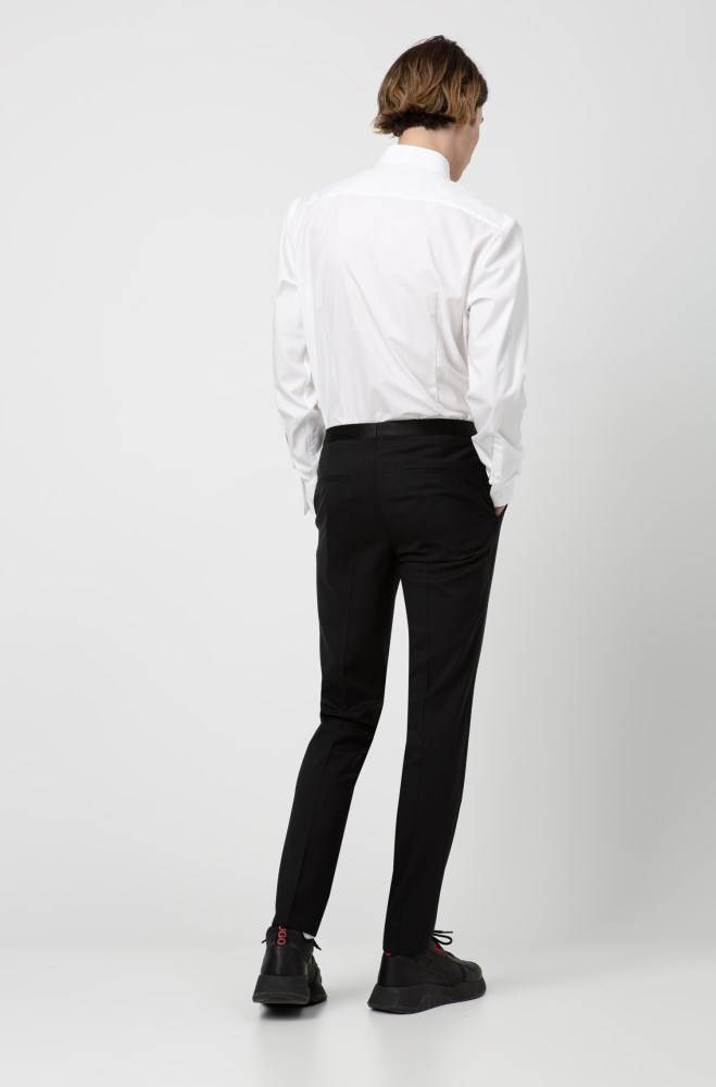 Hugo Boss Extra-slim-fit tuxedo trousers Svarte | neugcawf