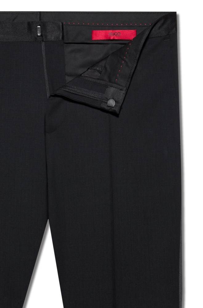 Hugo Boss Extra-slim-fit tuxedo trousers Svarte | neugcawf