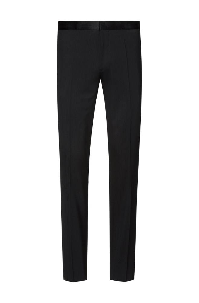 Hugo Boss Extra-slim-fit tuxedo trousers Svarte | neugcawf