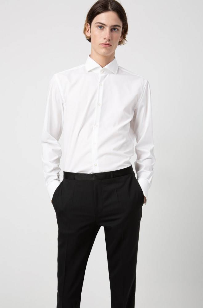 Hugo Boss Extra-slim-fit tuxedo trousers Svarte | neugcawf