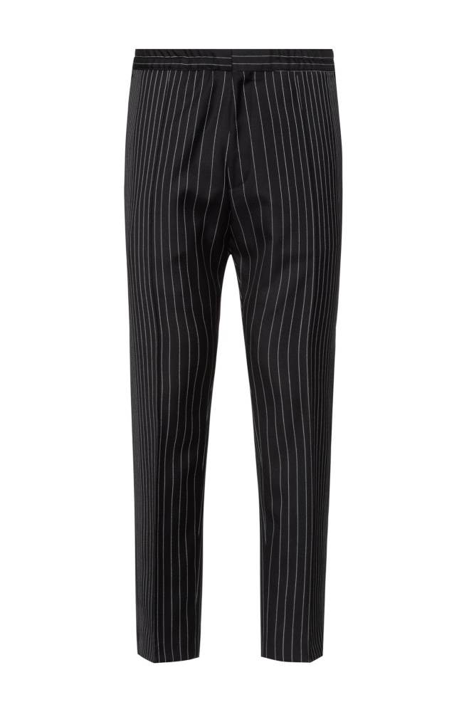 Hugo Boss Extra-slim-fit virgin wool trousers Patterned | wWfbg6Tp