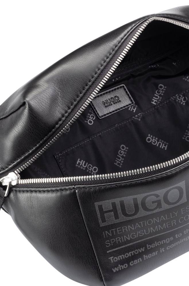 Hugo Boss Faux-leather belt bag Svarte | GVr8onZD