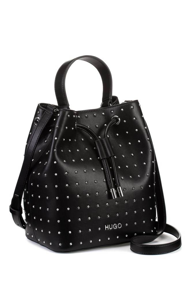 Hugo Boss Faux-leather bucket bag Svarte | YlVJQcI2