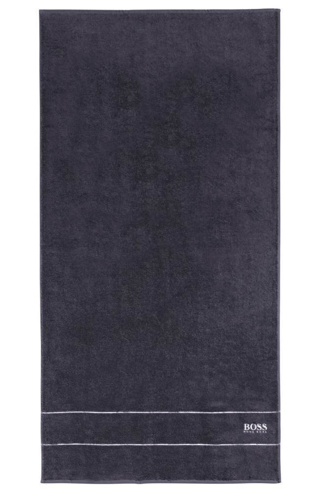 Hugo Boss Finest Egyptian cotton bath towel Anthracite | 542vCQeA