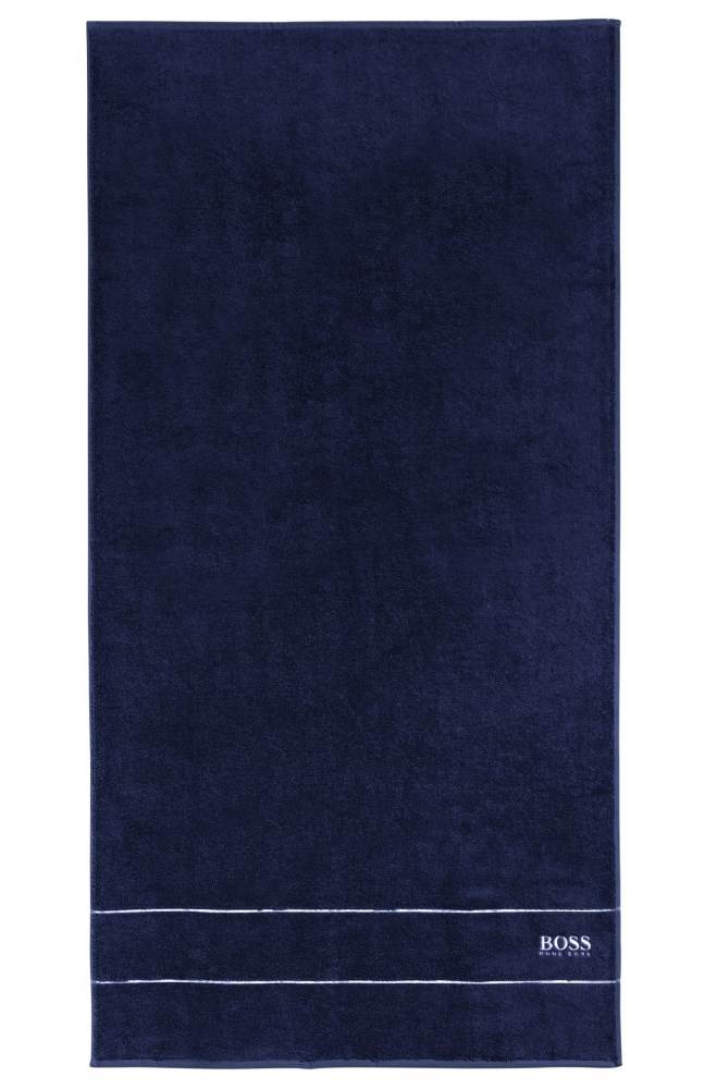 Hugo Boss Finest Egyptian cotton bath towel Mørke Blå | DIfhWKQG