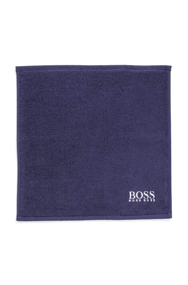 Hugo Boss Finest Egyptian cotton face cloth Mørke Blå | 34Iahcho