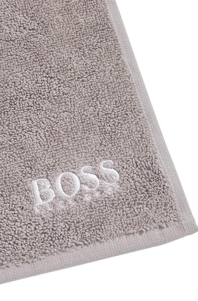 Hugo Boss Finest Egyptian cotton face cloth Mørke Grå | 9J5XEWWf