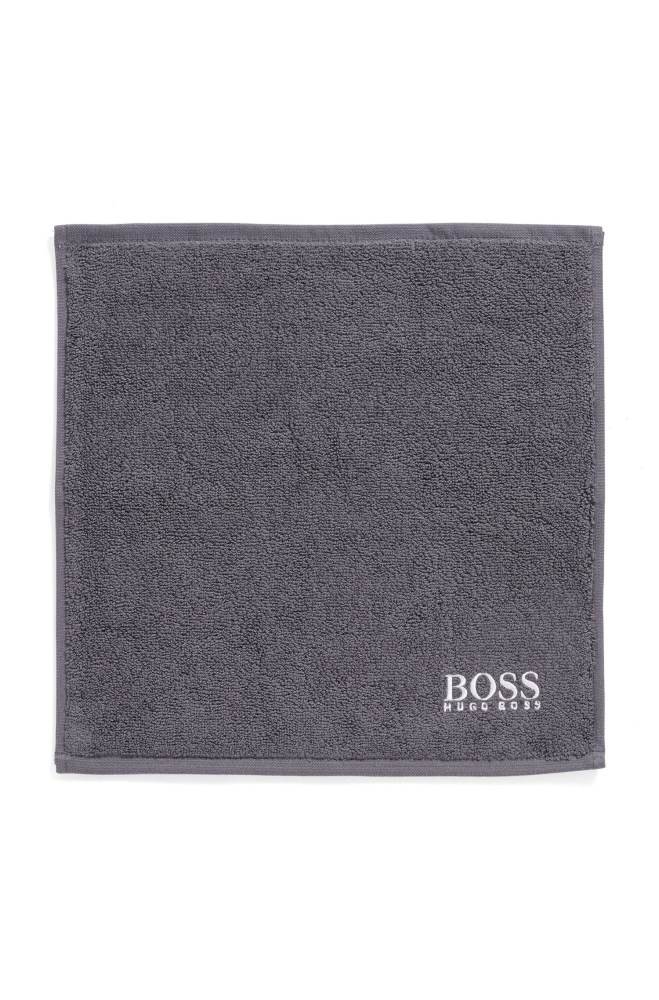 Hugo Boss Finest Egyptian cotton face cloth Anthracite | EHyWINlM