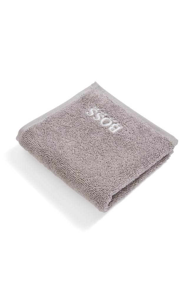 Hugo Boss Finest Egyptian cotton face cloth Mørke Grå | IfFOMmX3