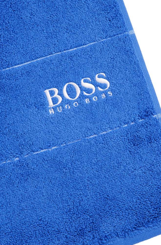 Hugo Boss Finest Egyptian cotton hand towel Blå | 0aQP8Dc3