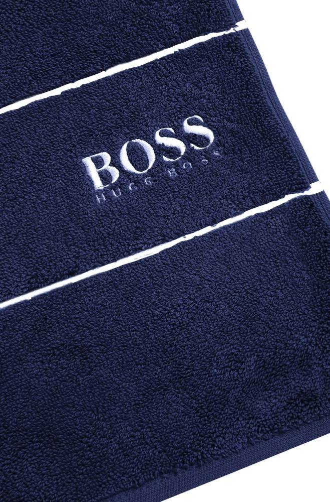 Hugo Boss Finest Egyptian cotton hand towel Mørke Blå | KHi7g1cy