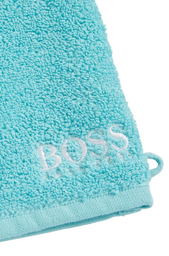 Hugo Boss Finest Egyptian cotton washing mitt Turkis | Flqp6KJP