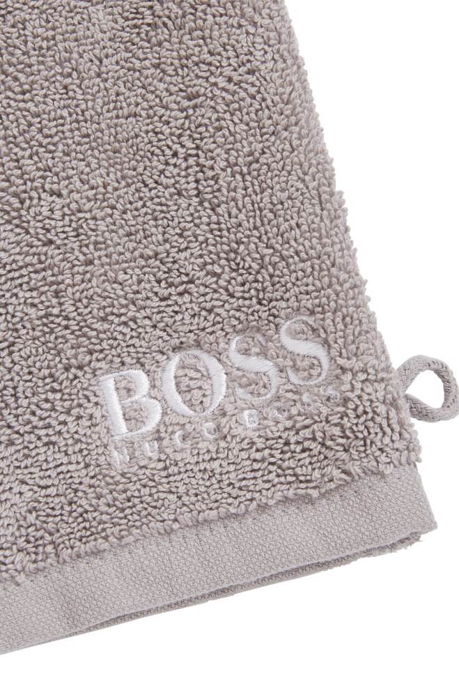 Hugo Boss Finest Egyptian cotton washing mitt Mørke Grå | IBcs6fXk