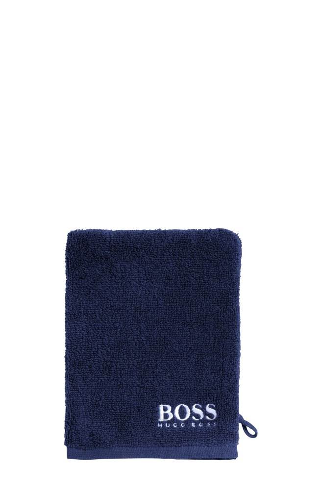 Hugo Boss Finest Egyptian cotton washing mitt Mørke Blå | RMCcerxt