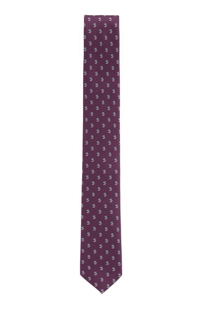 Hugo Boss Floral-patterned tie Mørke Lilla | by7vUnOG