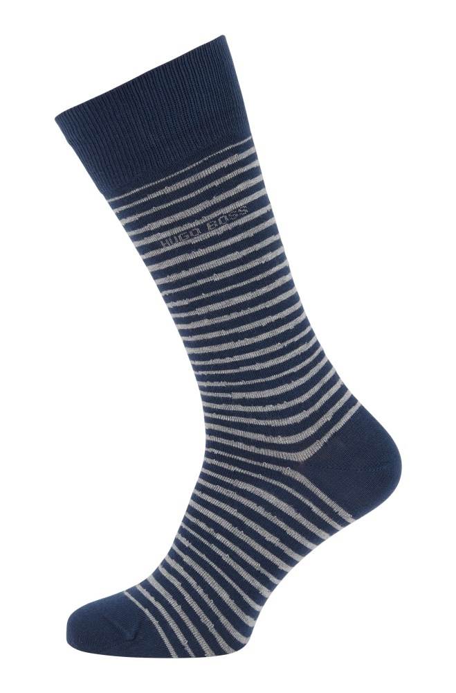 Hugo Boss Four-pack of gift-boxed regular-length socks Mørke Blå | zCR7JvRx