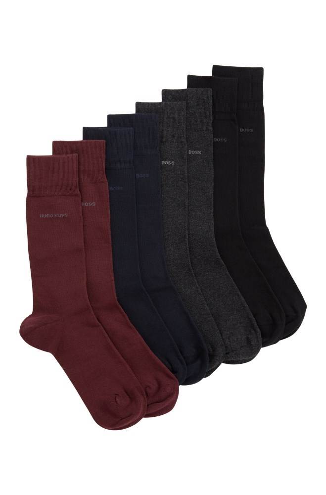 Hugo Boss Four-pack of regular-length socks Patterned | qnERfda9