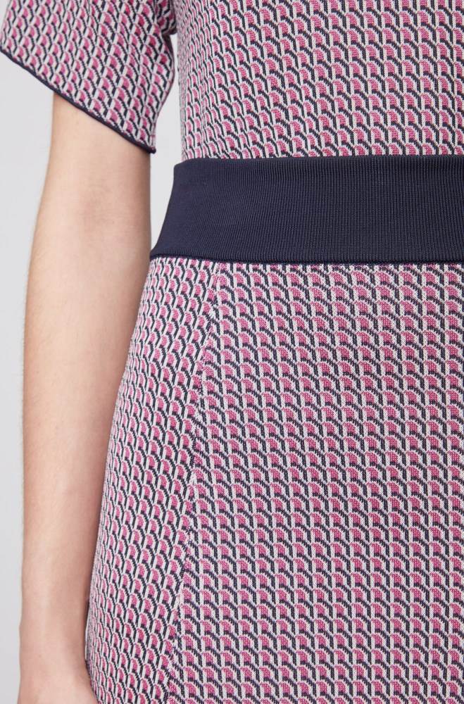 Hugo Boss Geometric-patterned skirt Patterned | xf4fJ10e