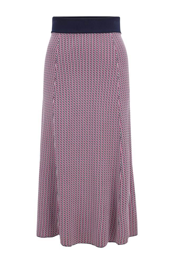 Hugo Boss Geometric-patterned skirt Patterned | xf4fJ10e