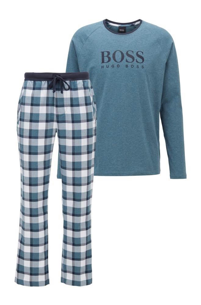 Hugo Boss Gift-boxed pyjama set Blå | 9Jytw56Q