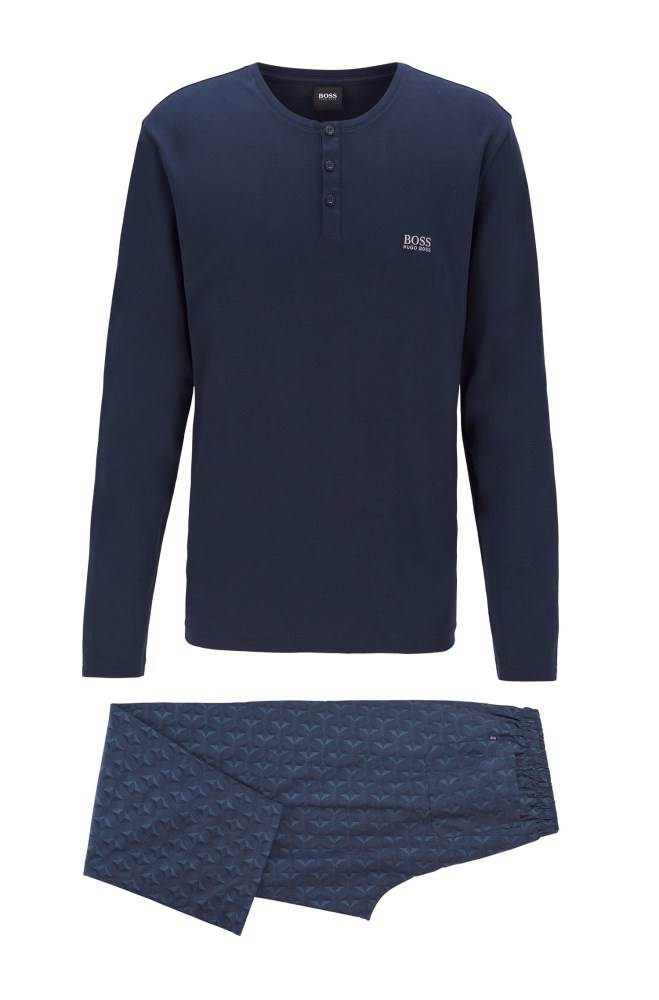 Hugo Boss Gift-boxed pyjama set Mørke Blå | eVpbIpxR