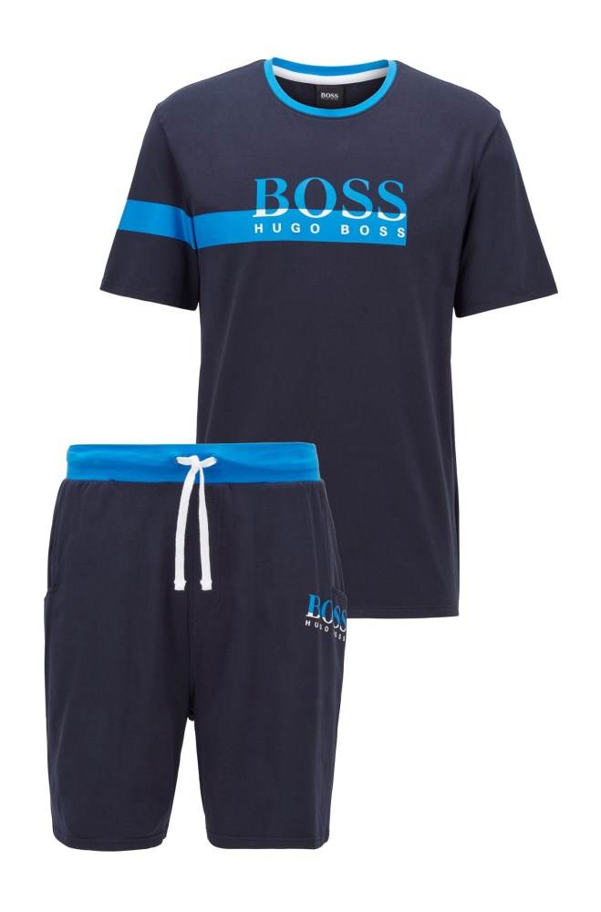 Hugo Boss Gift-boxed pyjama set Mørke Blå | fBrr0rR1