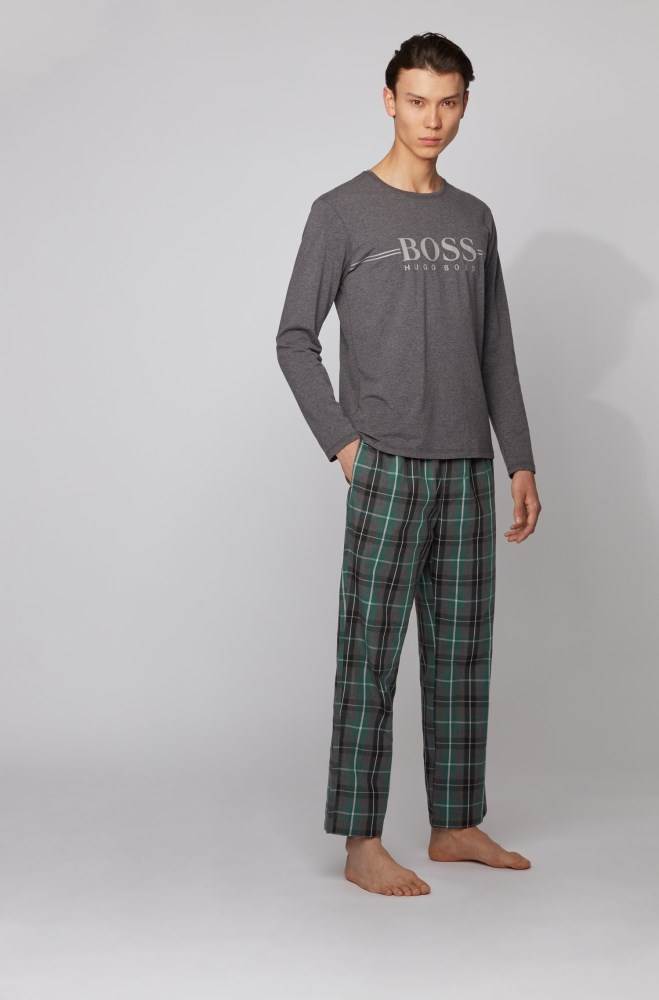 Hugo Boss Gift-boxed pyjama set Mørke Grå | gLp8K7QA