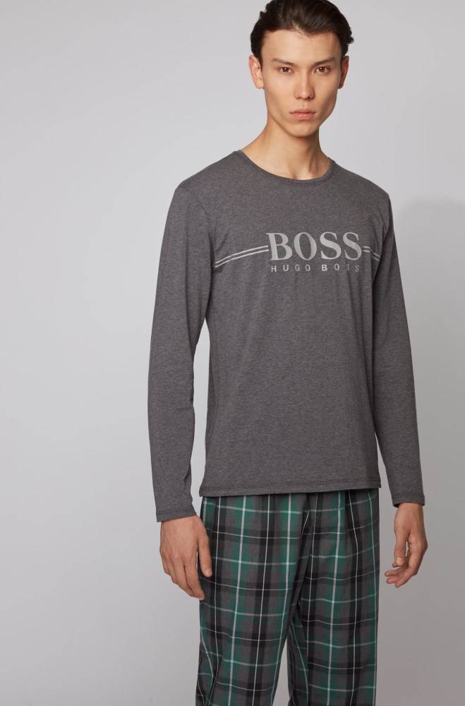 Hugo Boss Gift-boxed pyjama set Mørke Grå | gLp8K7QA