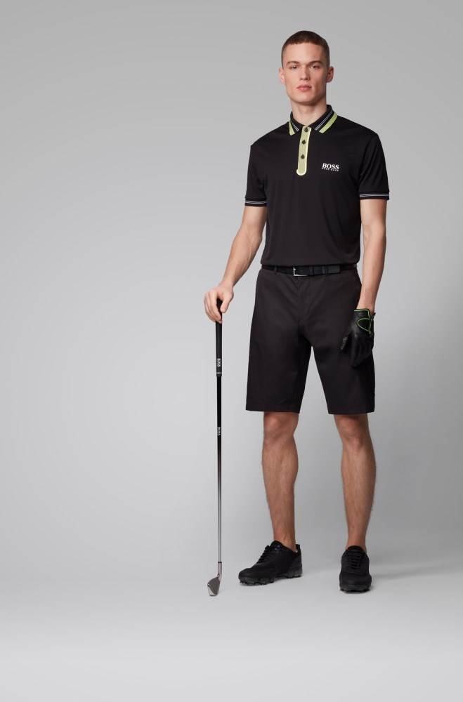 Hugo Boss Golf polo shirt Svarte | hFQqYF66