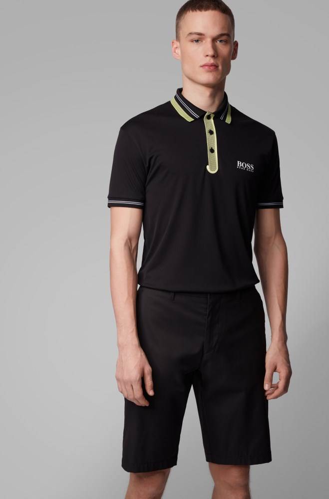 Hugo Boss Golf polo shirt Svarte | hFQqYF66