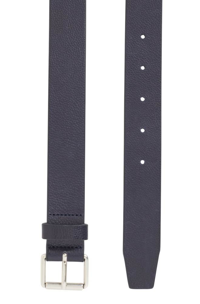 Hugo Boss Grained-leather belt Mørke Blå | RvCvvalr