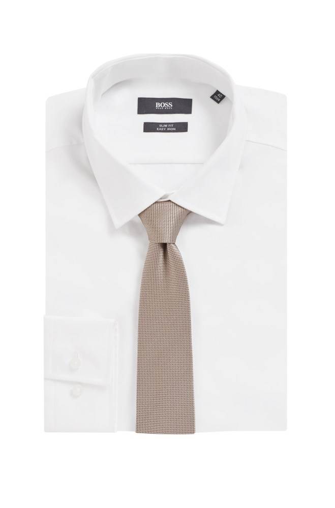 Hugo Boss Hand-crafted tie Beige | g6P9KhKH