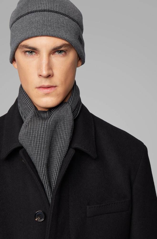 Hugo Boss Hat and scarf set Grå | VuxpQO2b