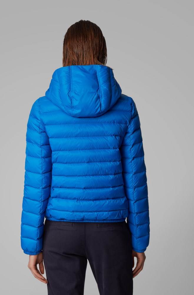 Hugo Boss Hette down jacket Blå | cHZNOyma