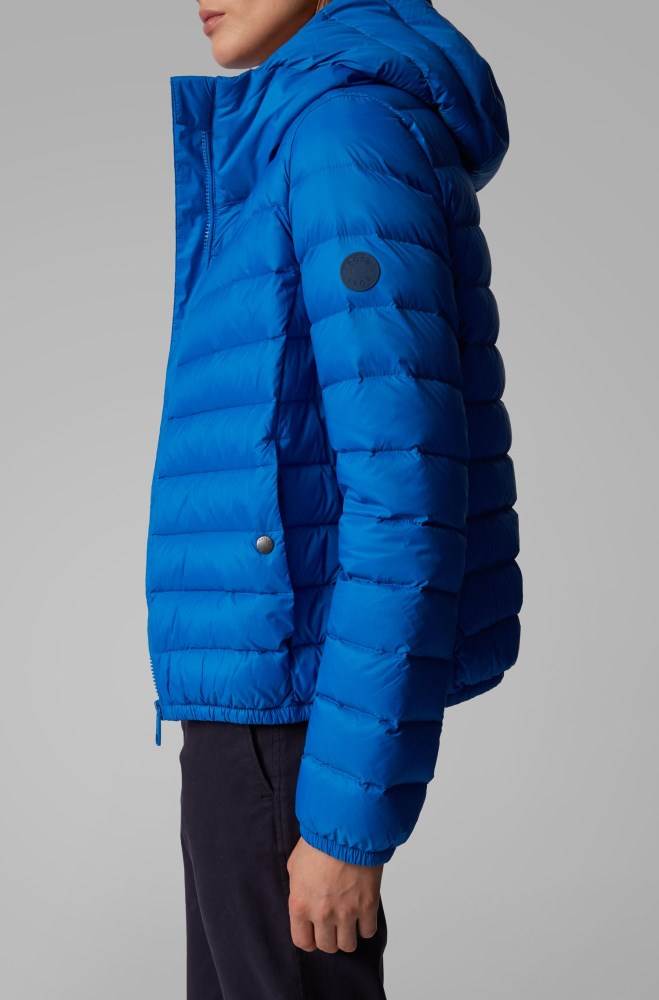 Hugo Boss Hette down jacket Blå | cHZNOyma