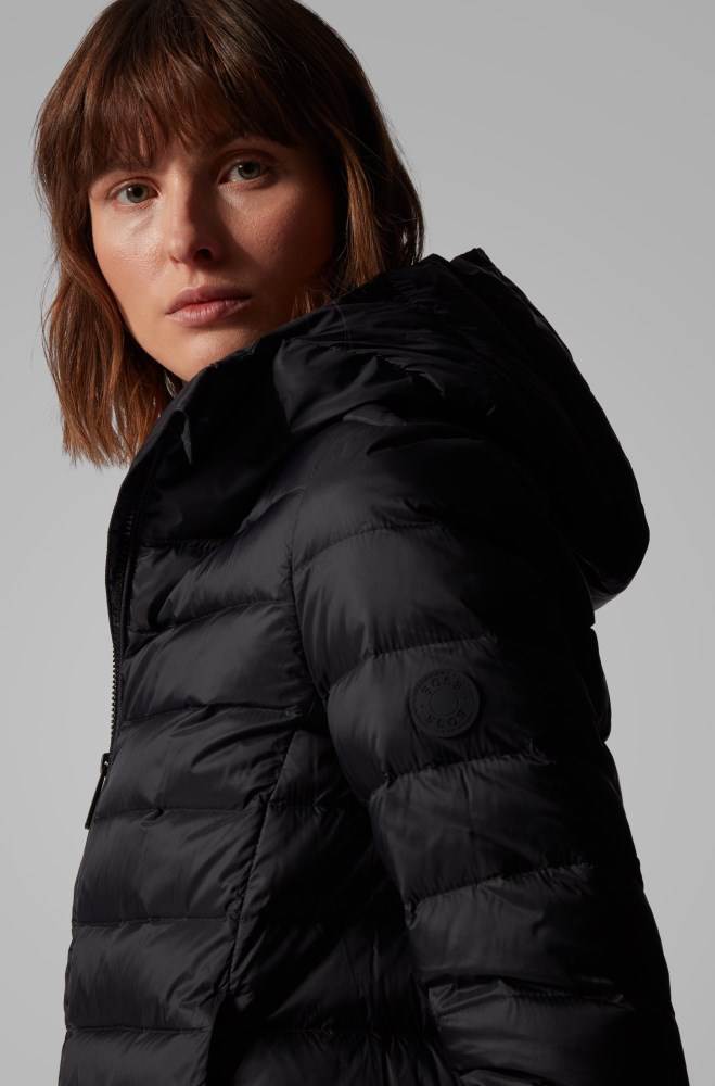 Hugo Boss Hette down jacket Svarte | cHph29ge