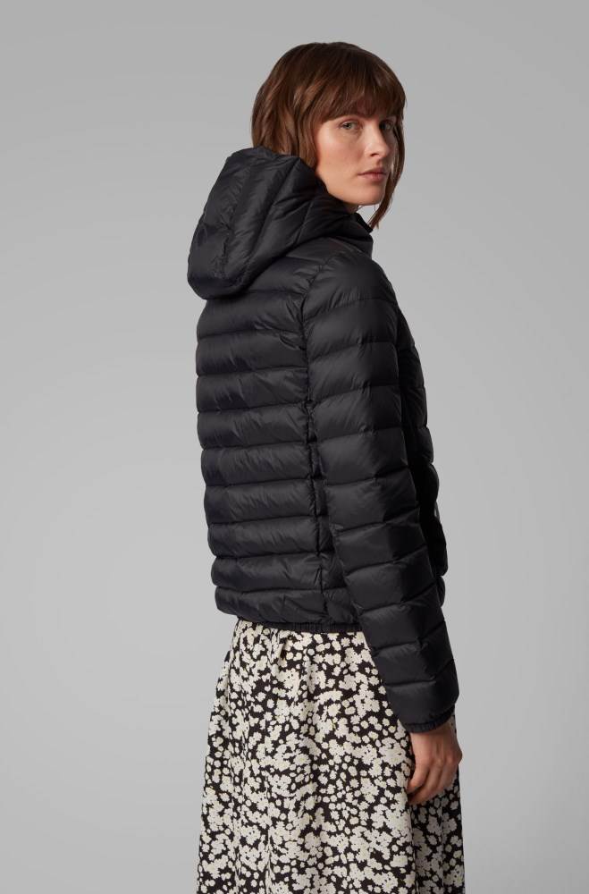 Hugo Boss Hette down jacket Svarte | cHph29ge