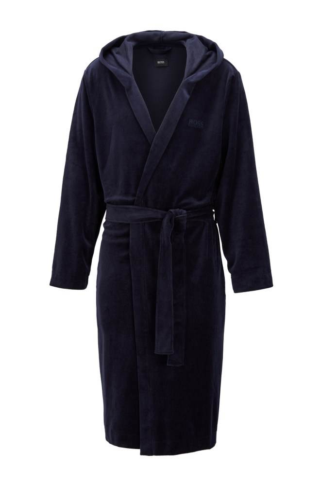 Hugo Boss Hette dressing gown Mørke Blå | An7LaWEe