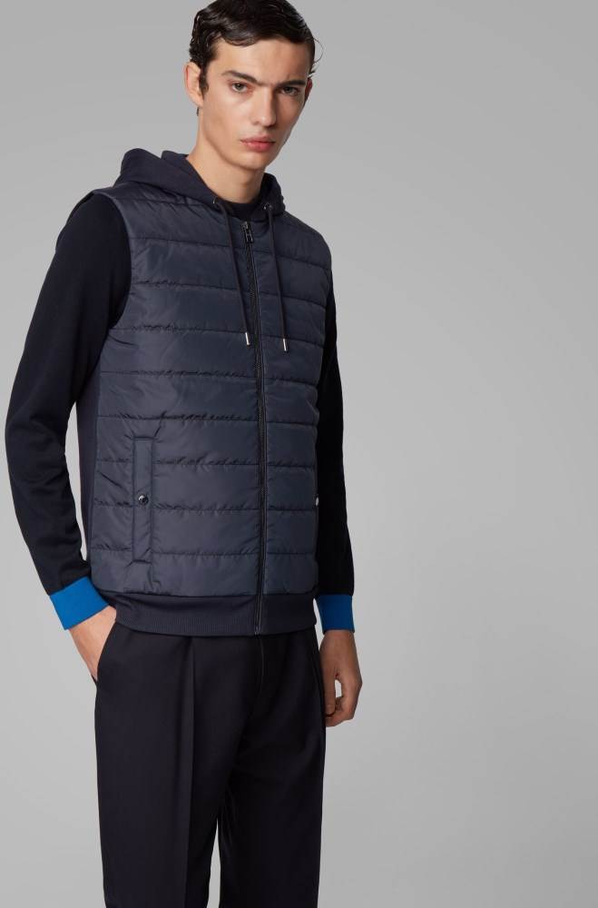 Hugo Boss Hette gilet Mørke Blå | 3KokR8k7