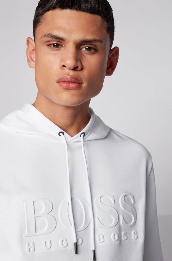 Hugo Boss Hette loungewear sweatshirt Hvite | 3Cjx19Ed