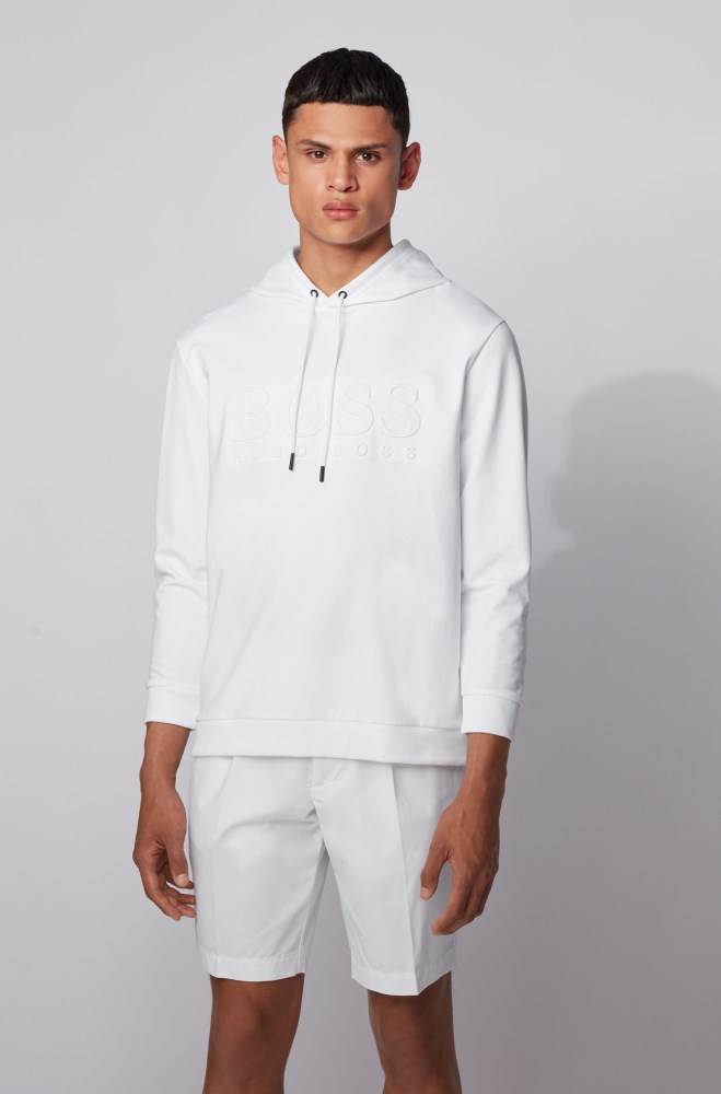 Hugo Boss Hette loungewear sweatshirt Hvite | 3Cjx19Ed