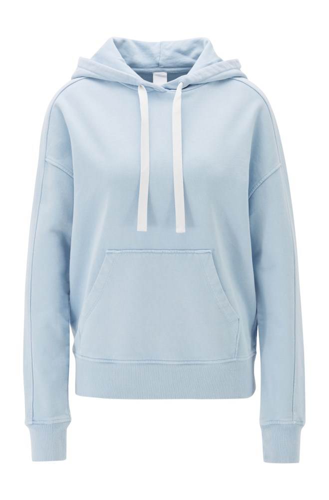 Hugo Boss Hette sweatshirt Lyse Blå | P6juvVyq