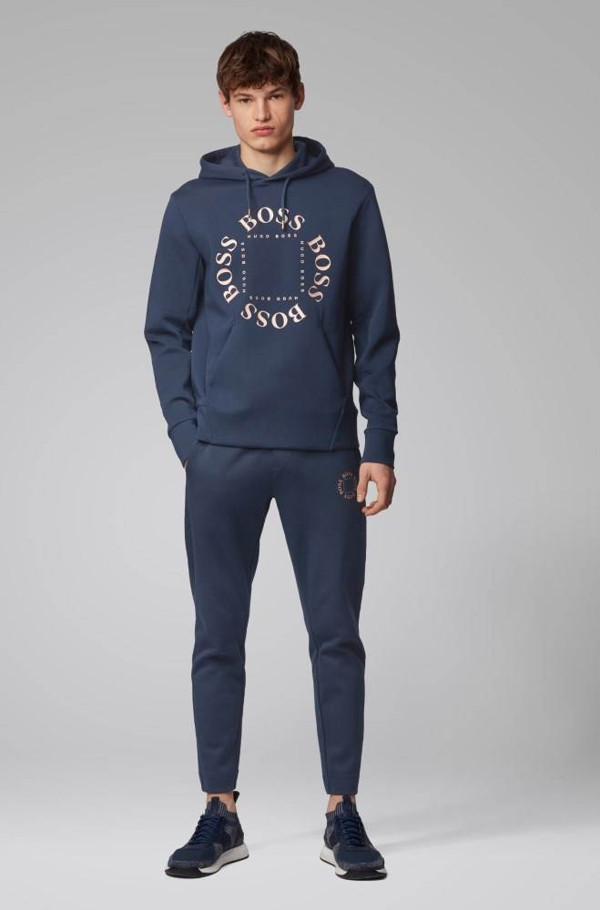 Hugo Boss Hette sweatshirt Mørke Blå | d8CWqG5H