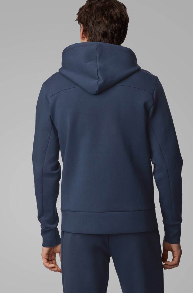 Hugo Boss Hette sweatshirt Mørke Blå | d8CWqG5H