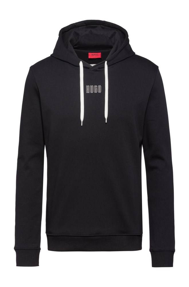 Hugo Boss Hette sweatshirt Svarte | zUBR5uK7